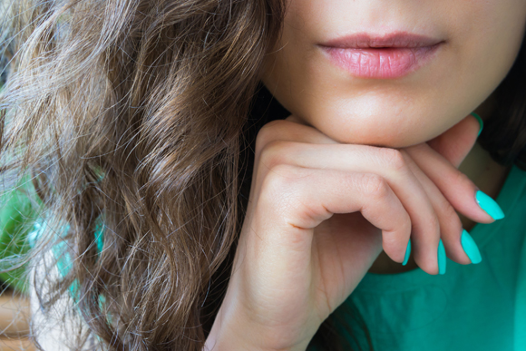 Woman chin Kybella treatments