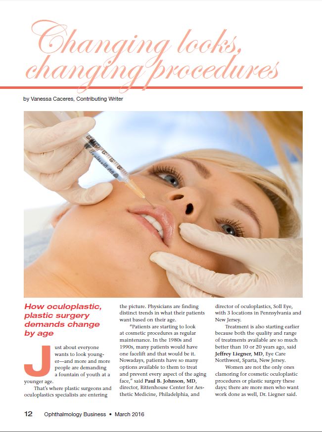 Magazine publication: Changing looks, changing procedures by Vanessa Caceres, Contributing Writer (March 12, page 12)