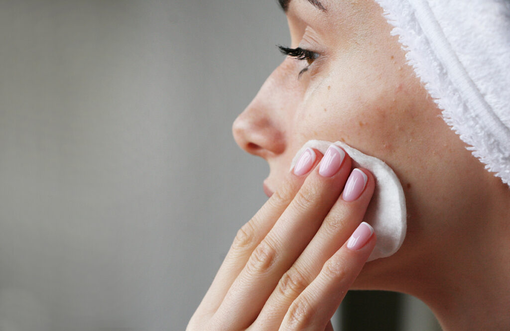 Skin care for face acne female